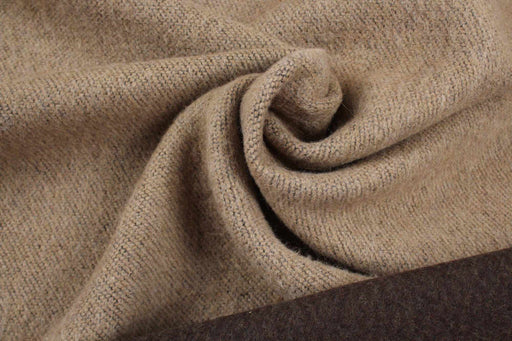 10 Mts Roll - Bi-color Double Face Recycled Wool (Beige/Brown) - OFFER: 13,25€/Mt-Roll-FabricSight
