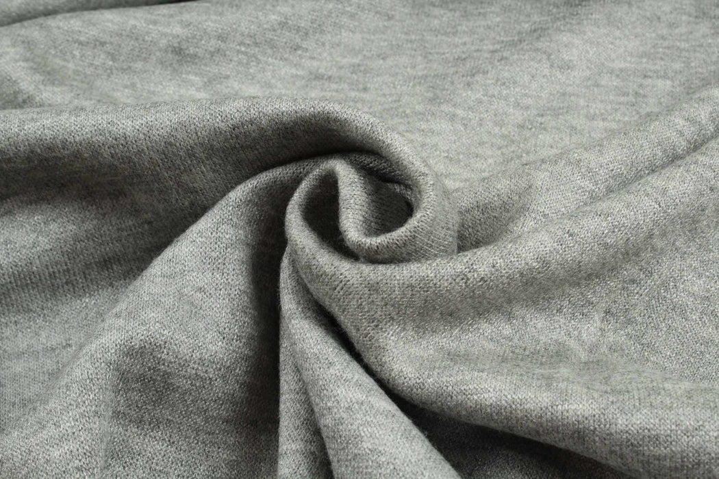 11 Mts - Cashmere Touch Knit (Green Melange) - OFFER: 10,30€/MT-Roll-FabricSight