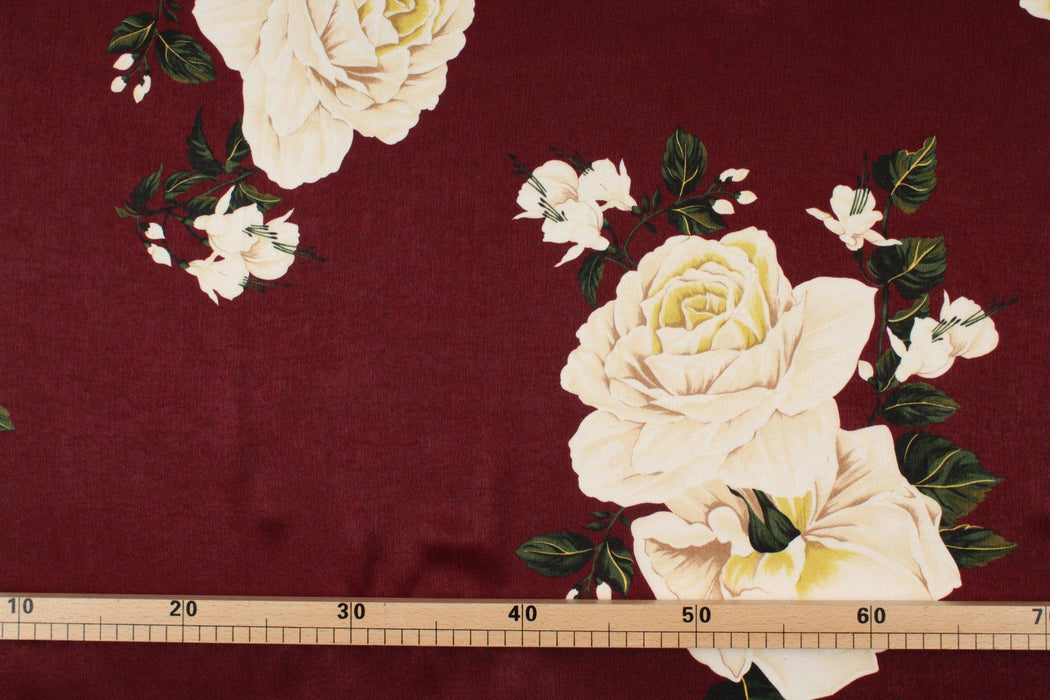 20 MTS ROLL - Printed Charmeusse - Floral - OFFER: 3€/MT-Roll-FabricSight