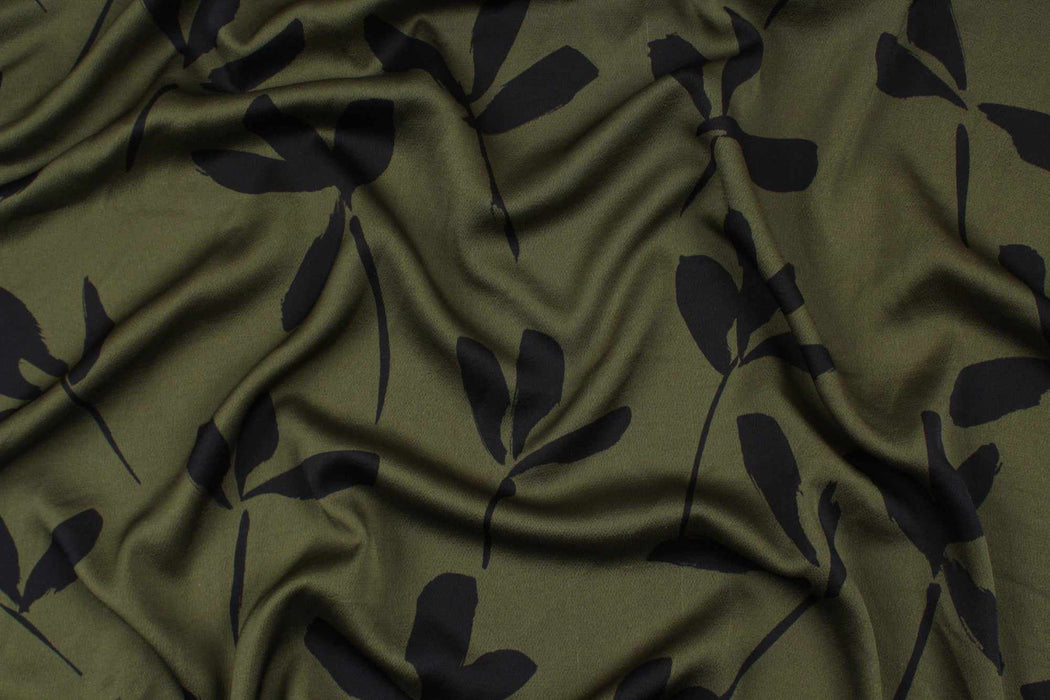 20 MTS ROLL - Printed Stretch Crepe - Floral - OFFER: 3€/MT-Roll-FabricSight