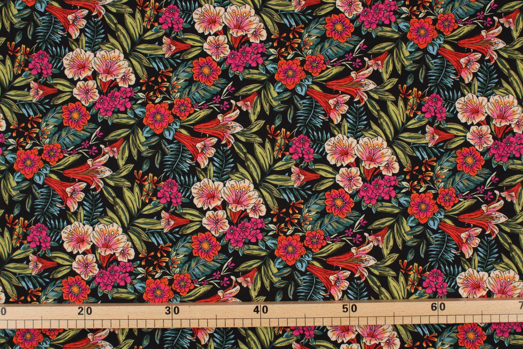 20 MTS ROLL - Stretch Matt Satin - Floral print - OFFER: 3€/MT-Roll-FabricSight