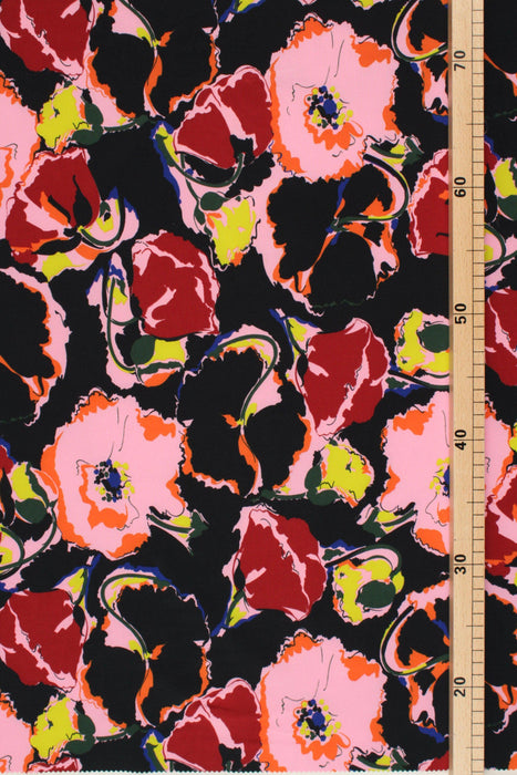20 MTS ROLL - Stretch Matt Satin - Floral print - OFFER: 3€/MT-Roll-FabricSight