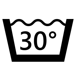 Machine wash, cold (30°C), normal process