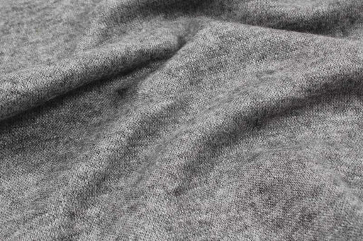 8 Mts Roll - Cashmere Touch Knit (Grey Melange) - OFFER: 10,30€/MT-Roll-FabricSight