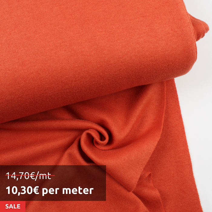 8 Mts Roll - Cashmere Touch Knit (Orange) - OFFER: 10,30€/Mt-Roll-FabricSight
