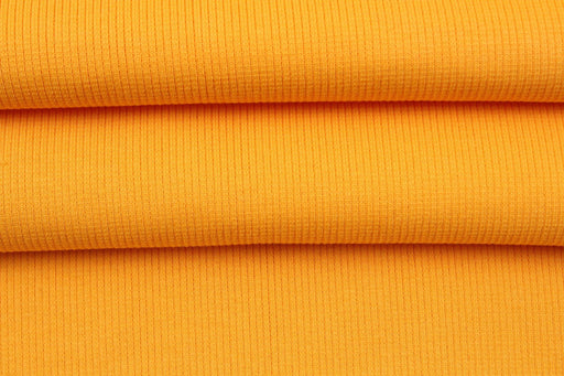 8 Mts Roll - Organic Cotton Stretch Rib 2x2 (Mango Sorbet) - OFFER: 6,50€/MT-Roll-FabricSight