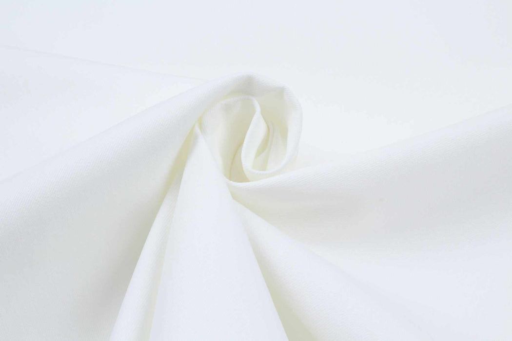 9 Mts Roll - Stretch Cotton Washed Denim (White) OFFER: 9€/Mt-Roll-FabricSight