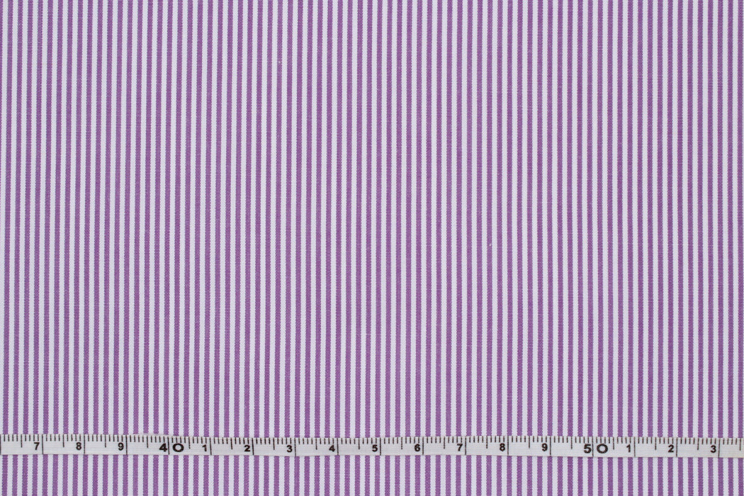 BCI Cotton Poplin - Pinstripes - 7 Variants-Fabric-FabricSight