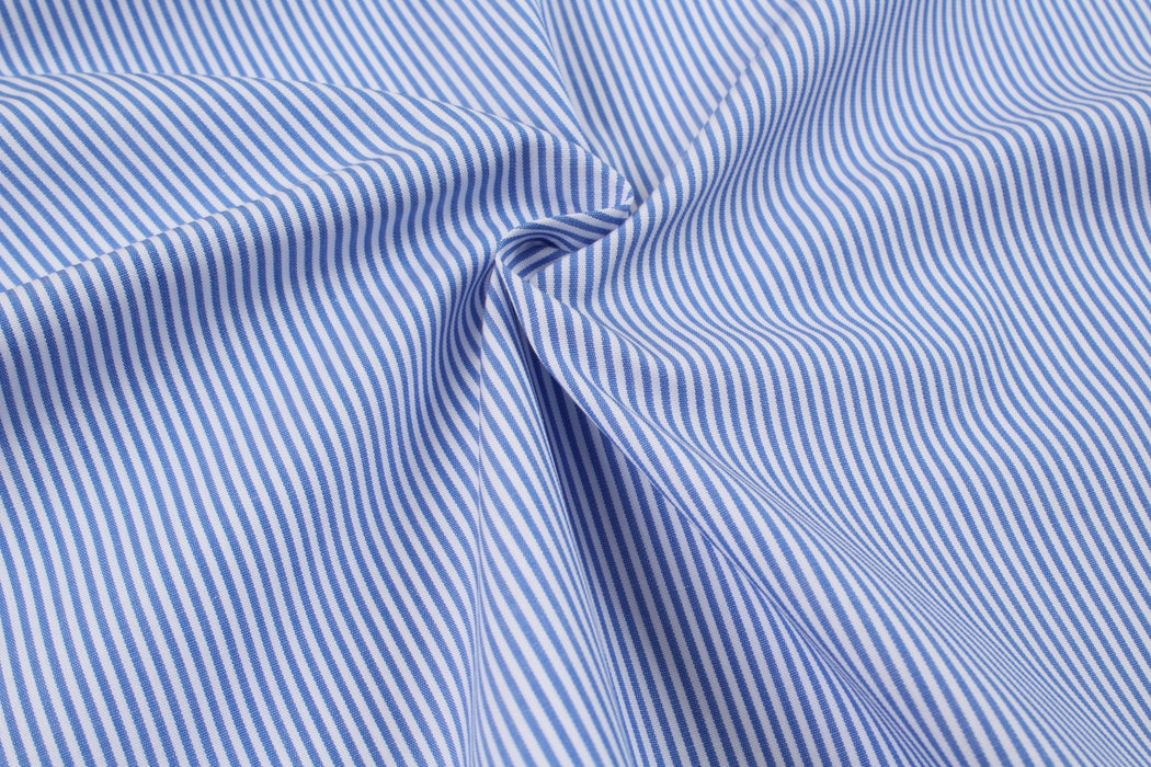 BCI Cotton Poplin - Pinstripes - 7 Variants-Fabric-FabricSight