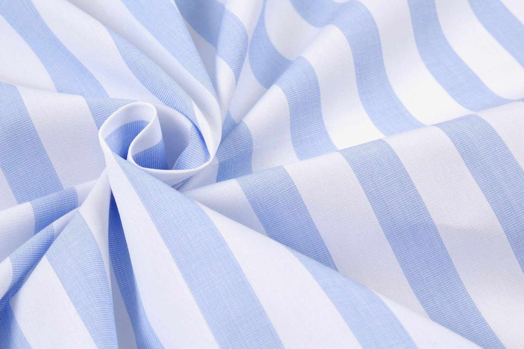 BCI Cotton Poplin Stripes (Remnant)-Remnant-FabricSight