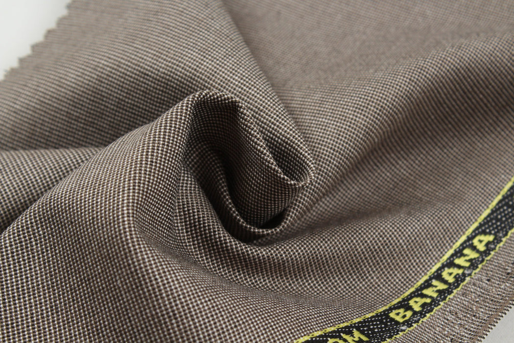 Banana Fiber and Recycled Polyester Woven Fabric - Stretch-Fabric-FabricSight