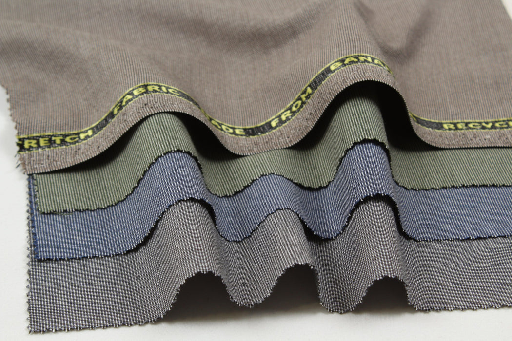 Banana Fiber and Recycled Polyester Woven Fabric - Stretch-Fabric-FabricSight