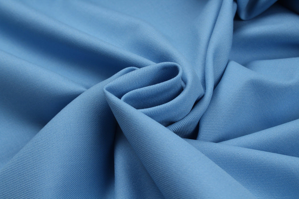 Bespoke - Tailoring Super 120's Wool Stretch - Dobleau/Glacier-Fabric-FabricSight
