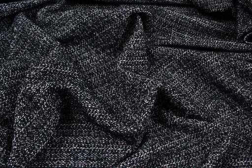 Bicolor Bouclé Tweed - Linen Blend Stretch-Fabric-FabricSight