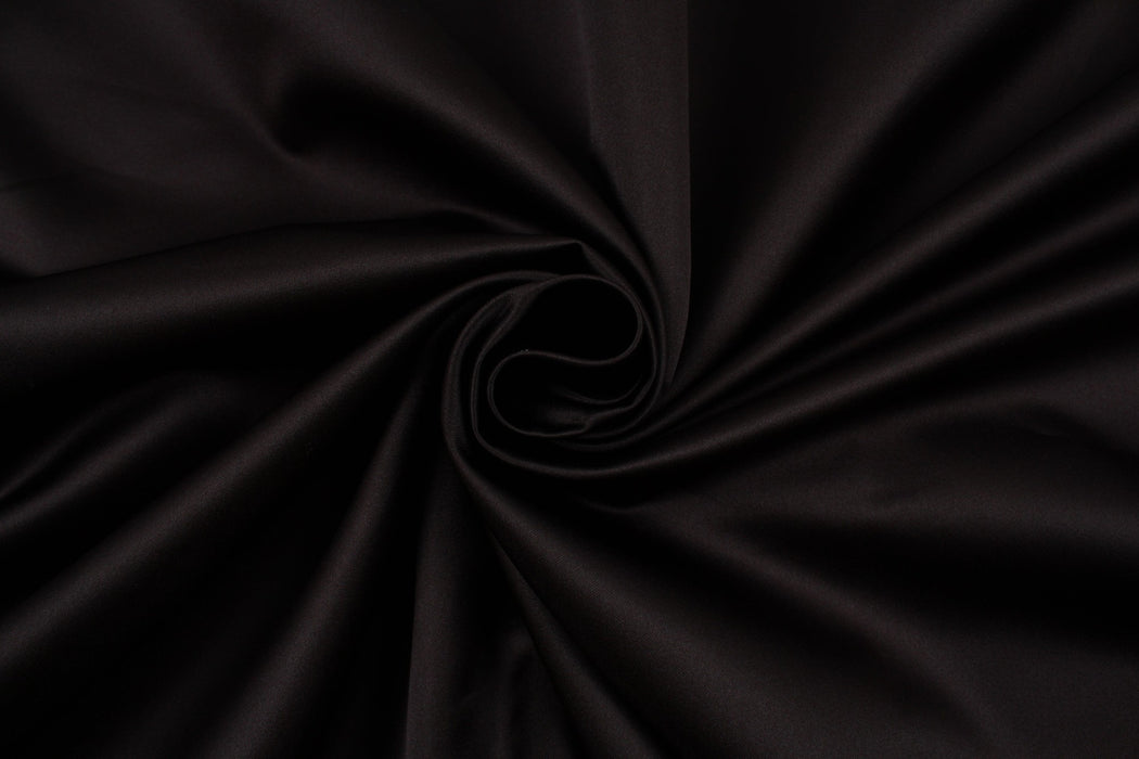 Brown Polyester Satin for Dresses and Blouses-Fabric-FabricSight
