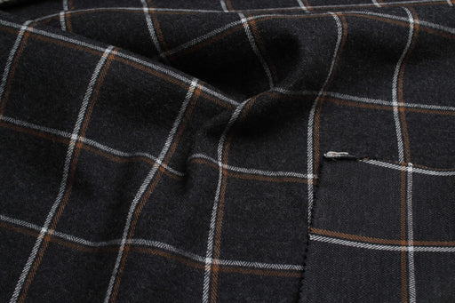 swatch-Brushed Cotton Flannel – Check Shirting (4 Variants)-Fabric-FabricSight