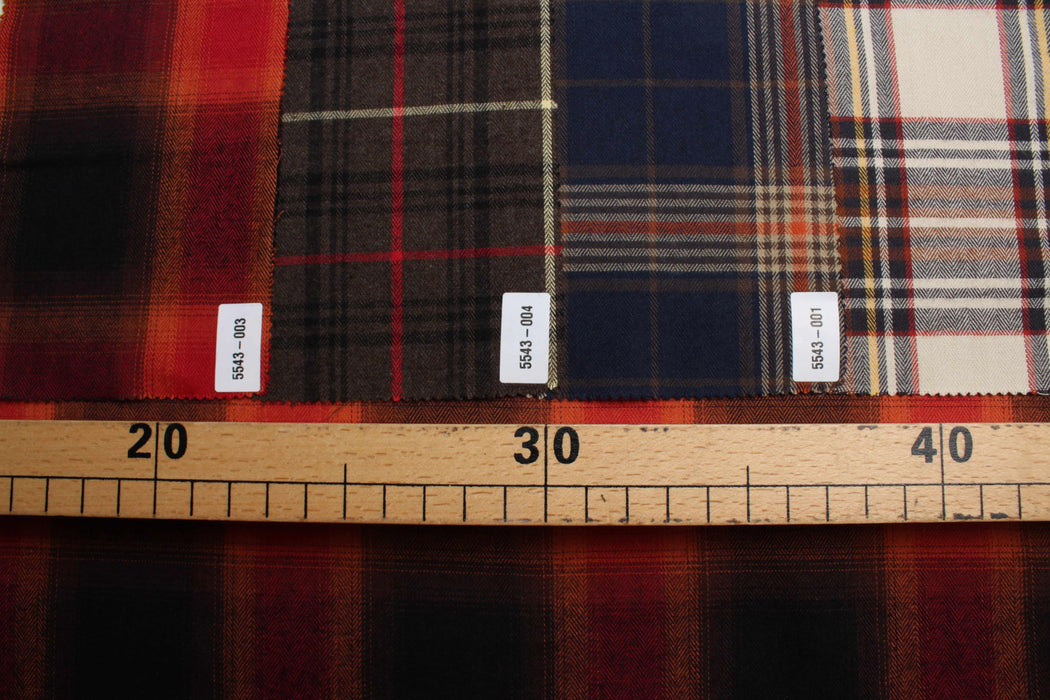 Brushed Cotton Flannel – Tartan Checks-Fabric-FabricSight