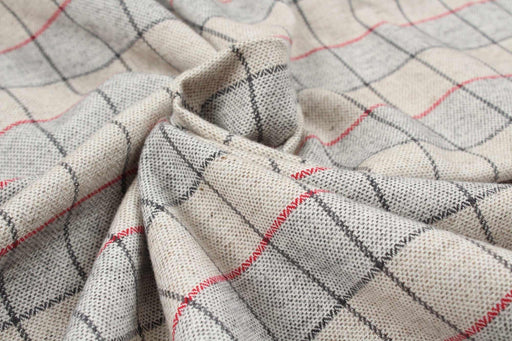 Brushed Cotton Jacquard - Checks-Fabric-FabricSight