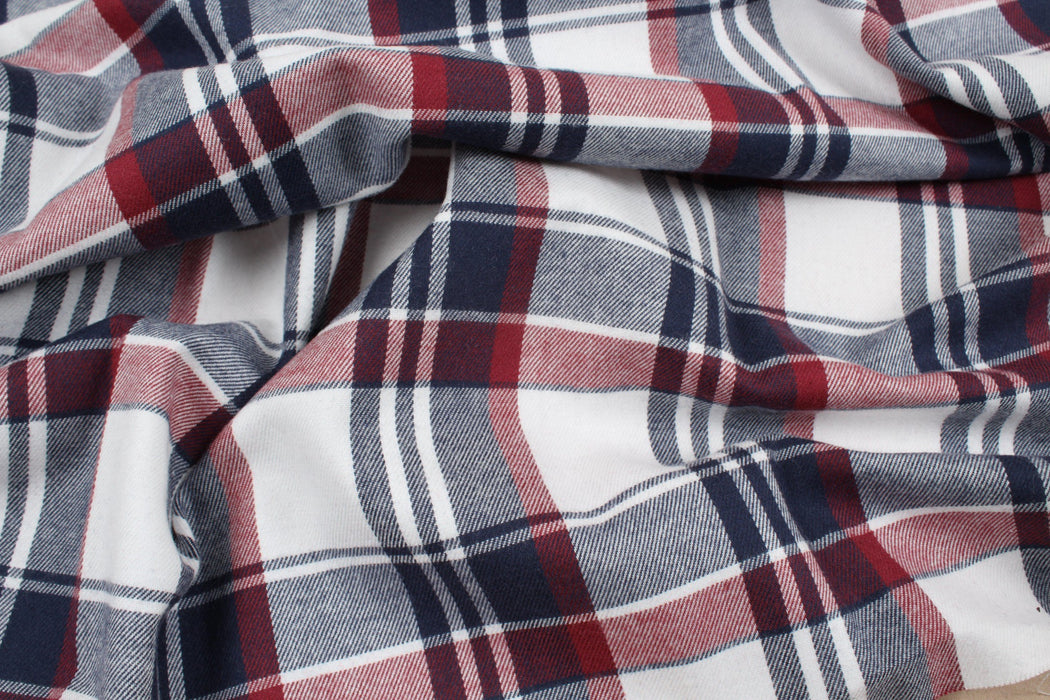 Brushed Flannel for Shirting - Checks-Fabric-FabricSight