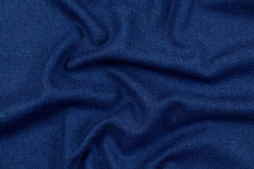 Brushed Recycled Wool Twill - Classic Blue-Fabric-FabricSight