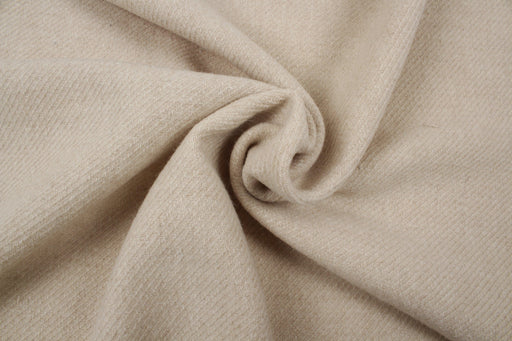 Brushed Recycled Wool Twill for Coats - Double Face-Fabric-FabricSight