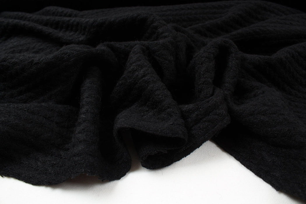 Cashmere Touch Knitted Jacquard - Cable-knit-Roll-FabricSight