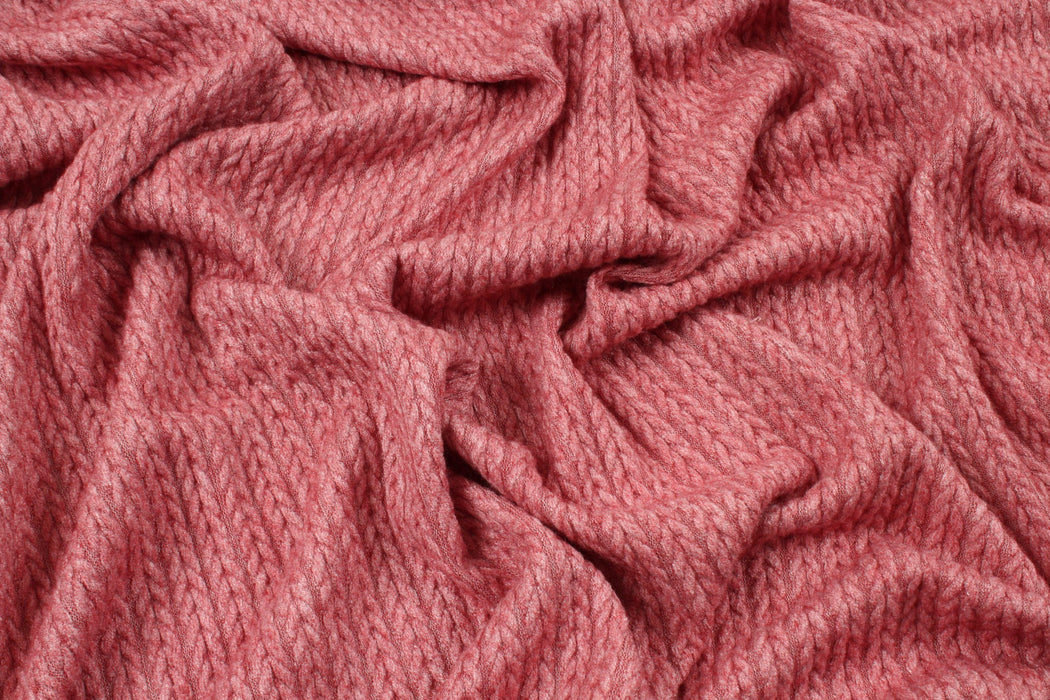 Cashmere Touch Knitted Jacquard - Cable-knit-Roll-FabricSight