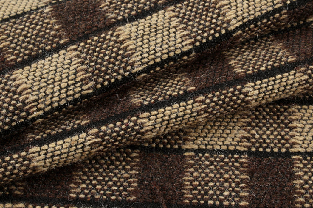 Checks Recycled Wool Jacquard for Coats - 4 colors available-Fabric-FabricSight