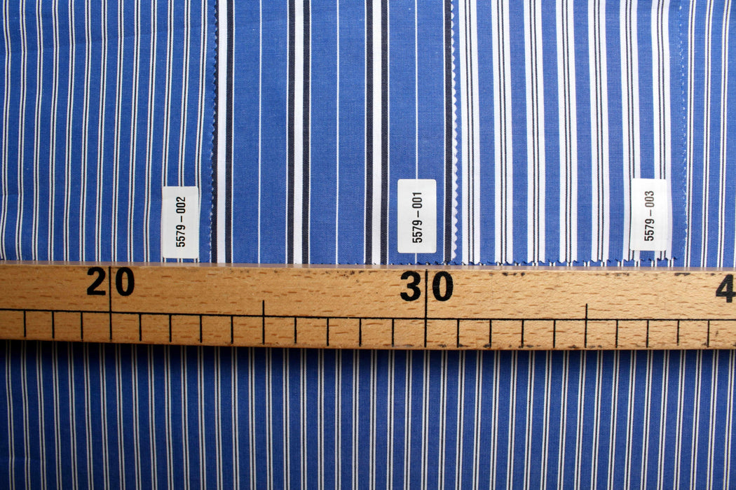 Cotton 60/2 Poplin - Fancy Stripes-Fabric-FabricSight