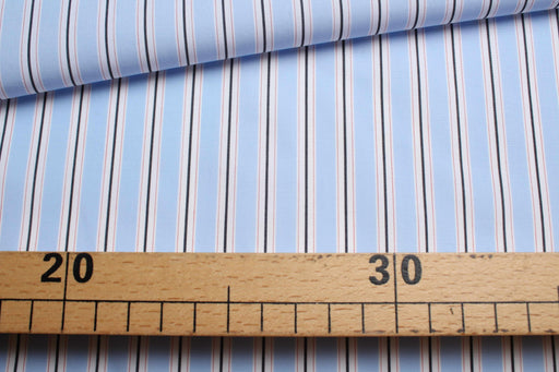 Cotton 70´S Poplin - Chambray and Stripes-Fabric-FabricSight