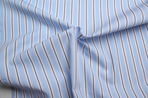 Cotton 70´S Poplin - Chambray and Stripes-Fabric-FabricSight