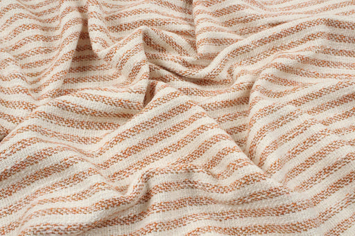 Cotton Blend Tweed - Stripes with Silver Lurex-Fabric-FabricSight