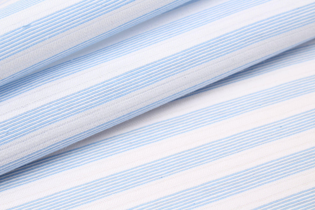Cotton Polyamide Shirting - Stripes-Fabric-FabricSight