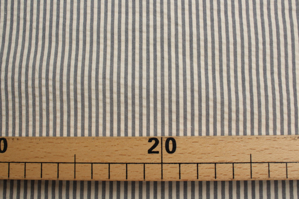 Cotton Seersucker – Candy Stripes for Trousers-Fabric-FabricSight