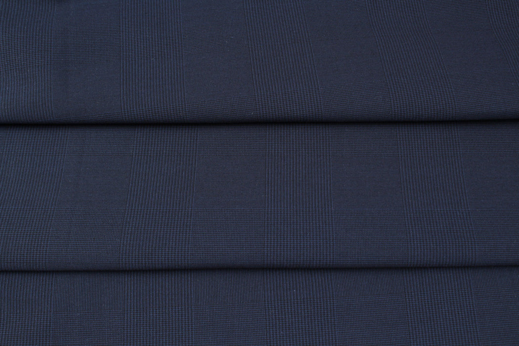 Cotton Stretch Prince of Wales for Trousers-Fabric-FabricSight