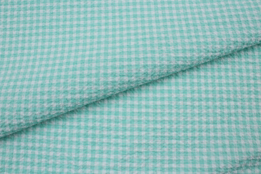 Cotton Stretch Seersucker - Vichy Checks - 6 Colors Available-Fabric-FabricSight