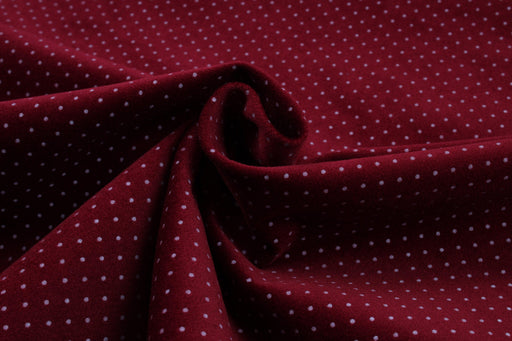 Cotton Stretch Woven Velvet - Dots Print-Fabric-FabricSight
