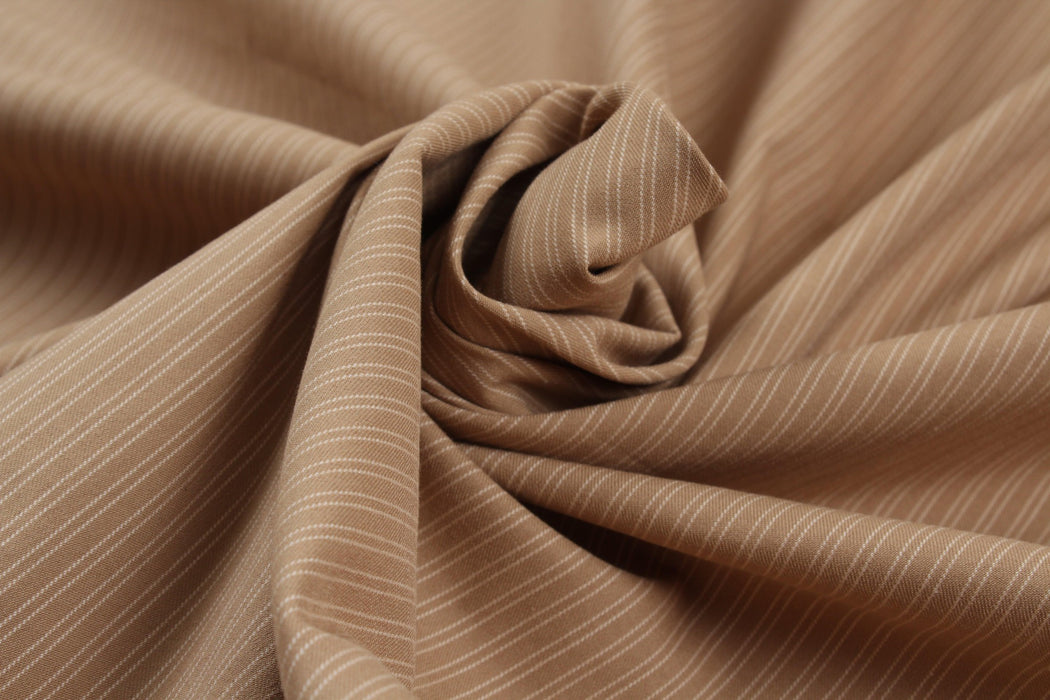 Cotton Twill for Separates - Stretch - Stripes-Surplus-FabricSight
