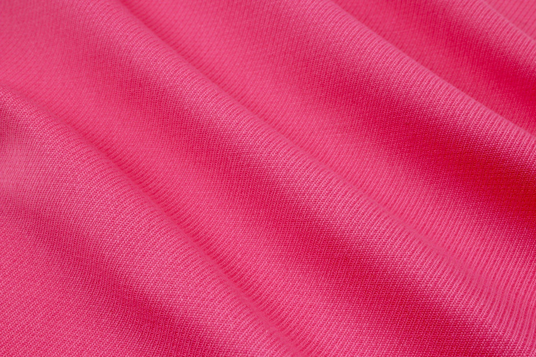 Cotton Viscose Double Twill - Fuchsia-Fabric-FabricSight