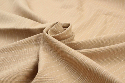 Cotton and Ecovero Viscose Twill for Bottoms and Jackets - Diplomatic Stripes-Fabric-FabricSight