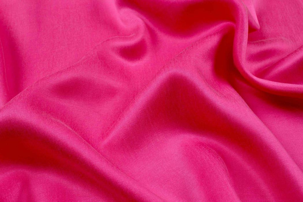Cupro Viscose Blend Twill, Vegan Certified - Aqua (Limited Edition Colors)-Fabric-FabricSight