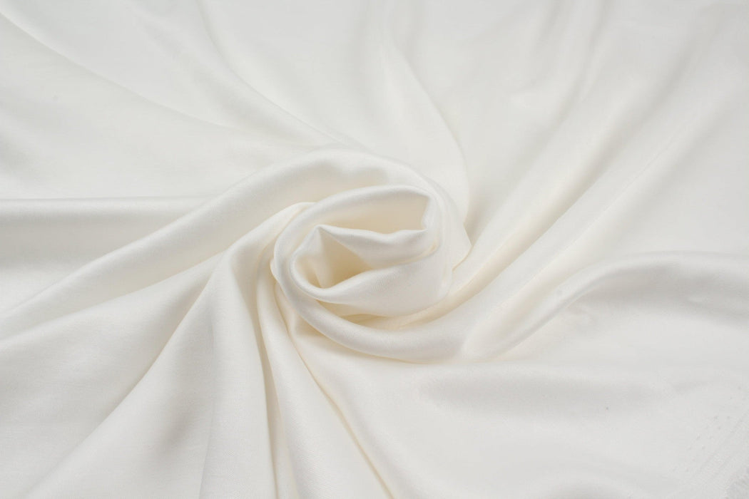 Cupro Viscose Blend Twill, Vegan Certified - Aqua (Limited Edition Colors)-Fabric-FabricSight