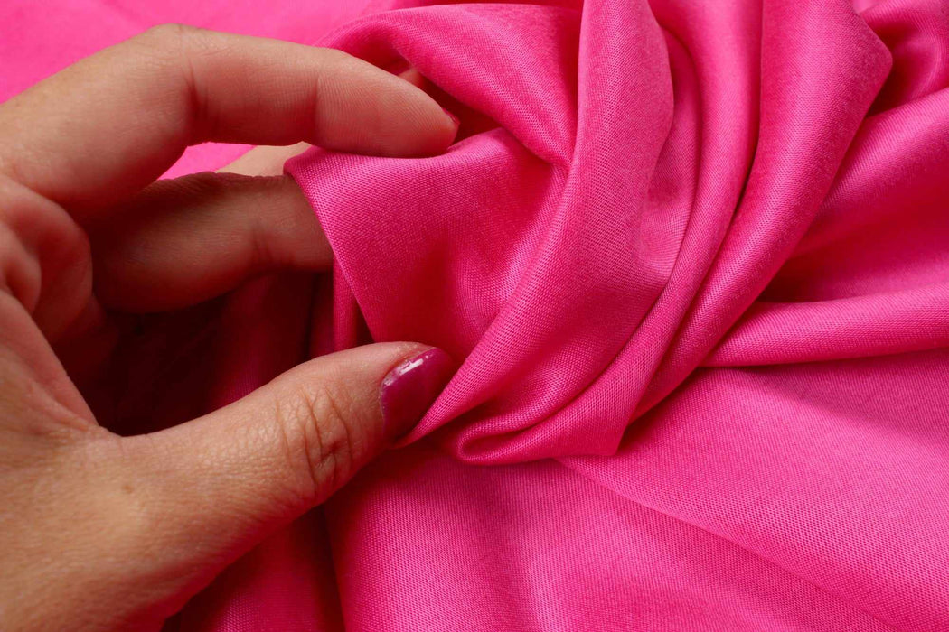 Cupro Viscose Blend Twill, Vegan Certified - Aqua (Limited Edition Colors)-Fabric-FabricSight