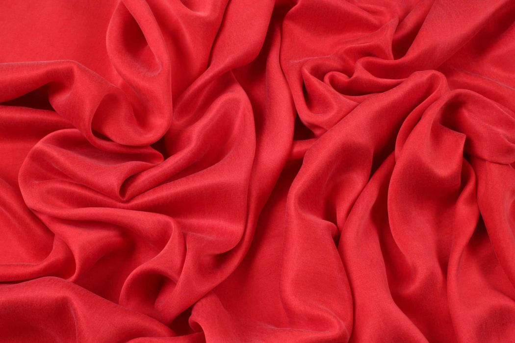 Cupro Viscose Blend Twill, Vegan Certified - Aqua (Limited Edition Colors)-Fabric-FabricSight