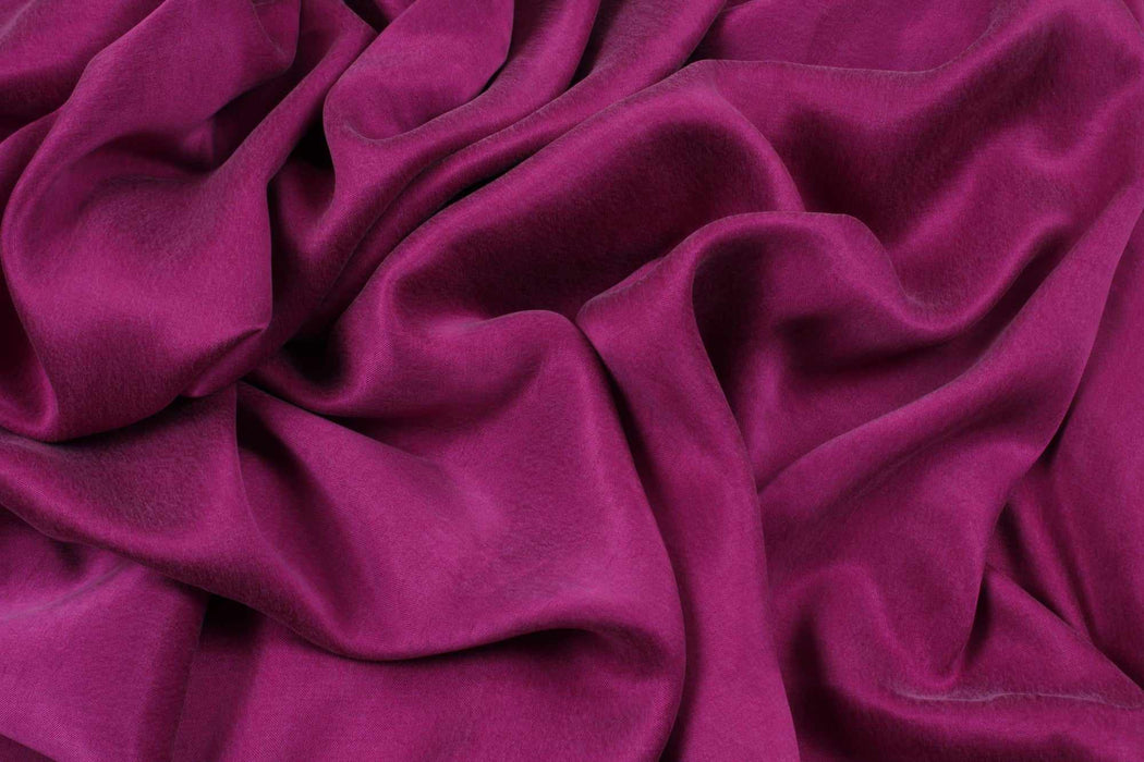 Cupro Viscose Blend Twill, Vegan Certified - Aqua (Limited Edition Colors)-Fabric-FabricSight