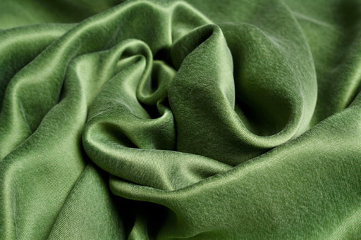Cupro Viscose Blend Twill, Vegan Certified - Aqua (Limited Edition Colors)-Fabric-FabricSight