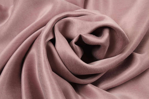 Cupro Viscose Blend Twill, Vegan Certified - Pale Mauve (Remnant)-Remnant-FabricSight