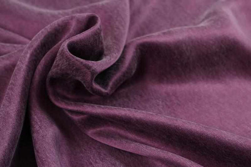 Cupro Viscose Blend Twill, Vegan Certified - Patrician Purple (Remnant)-Remnant-FabricSight