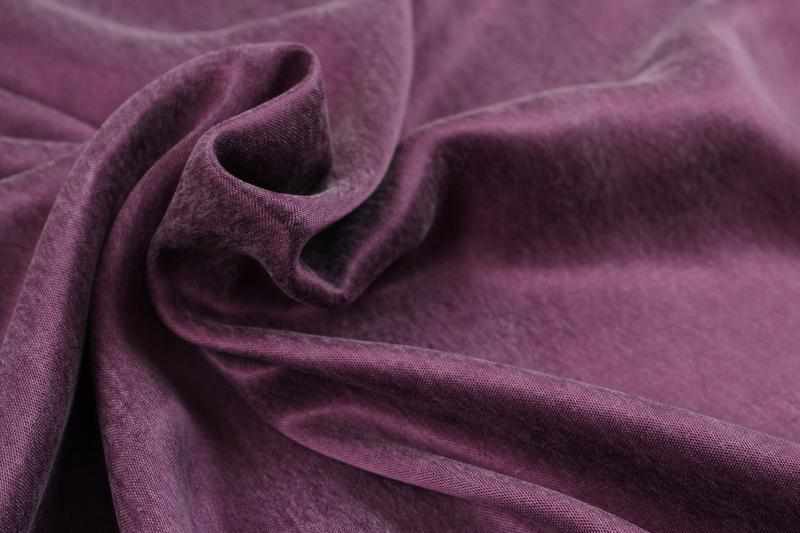 Cupro Viscose Blend Twill, Vegan Certified - Patrician Purple (Remnant)-Remnant-FabricSight