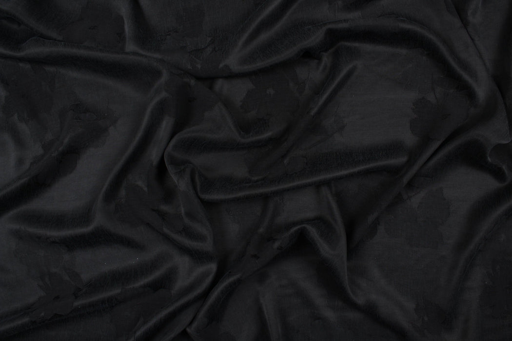 Cupro Viscose Floral Jacquard-Fabric-FabricSight